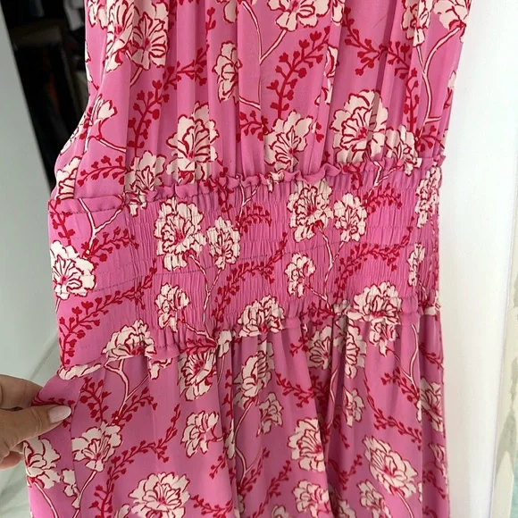 Gorgeous pink, red and white floral sleeveless dress from ALC - Picture 6 of 7